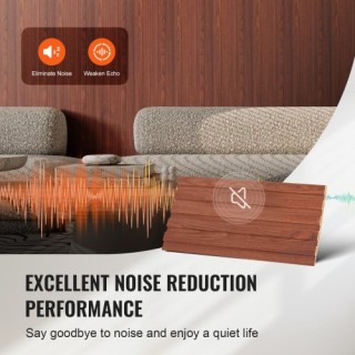 VEVOR Ξύλινα Ακουστικά Πάνελ 8 Τεμ 96x6 εκ Μαύρη Καρυδιά WPCBTQBH... VEVOR Ξύλινα Ακουστικά Πάνελ 8 Τεμ 96x6 εκ Μαύρη Καρυδιά WPCBTQBH...