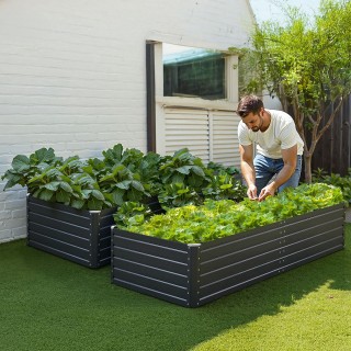 VEVOR Μεταλλικό Υπερυψωμένο Κήπος, 2.0 x 1.0 x 0.5 m, Φυτευτής Εξωτ... VEVOR Μεταλλικό Υπερυψωμένο Κήπος, 2.0 x 1.0 x 0.5 m, Φυτευτής Εξωτ...