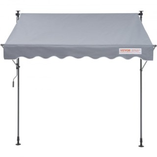 VEVOR Χειροκίνητη Αναδιπλούμενη Τέντα 118 με Κουρτίνα 39 για Αυλή/Μ...