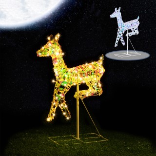 BAKAJI  Φωτεινό Χριστουγεννιάτικο Διακοσμητικό Εξωτερικού Χώρου Ελά...