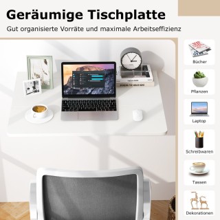 Costway  Πτυσσόμενο Γραφείο Εξοικονόμησης Χώρου με Ρυθμιζόμενη Επιφ...