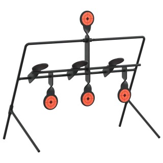 vidaXL Αυτόματος Στόχος από Ατσάλι, 38x20.5x33 εκ. - Μαύρο χρώμα 42...