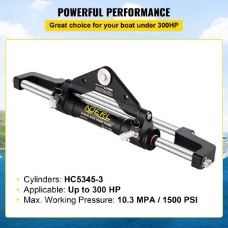 Σετ Υδραυλικού Τιμονιού VEVOR 300HP για Εξωλέμβιες Χωρίς Σωλήνα και... Σετ Υδραυλικού Τιμονιού VEVOR 300HP για Εξωλέμβιες Χωρίς Σωλήνα και...