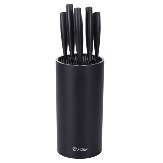 Galileo Μπλοκ με 5 μαχαίρια από ανοξείδωτο ατσάλι με μαύρη λεπίδα σ...