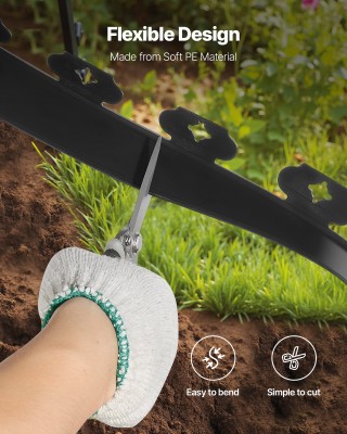 VEVOR  Πλαστικό Περιθώριο Κήπου 100 ft x 1.6 in Πλαστικό Περιθώριο ...