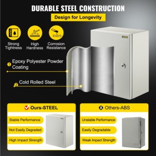 VEVOR NEMA Χαλύβδινο Κουτί 16x12x8 NEMA 4X, IP66 Αδιάβροχο & Ανθεκτ...