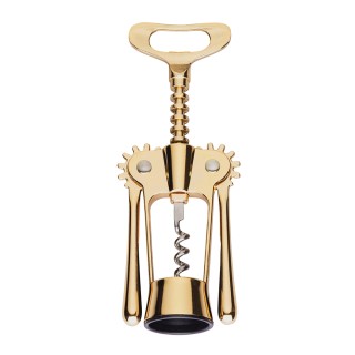 Galileo Σπειροειδής Ανοιχτήρι Μπουκαλιών με Διπλό Μοχλό από Χρυσό Κ...