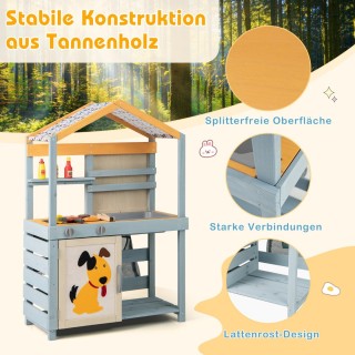 Costway 2-σε-1 Ξύλινη Κουζίνα Παιχνιδιού & Κατάστημα Τροφίμων για Π... Costway 2-σε-1 Ξύλινη Κουζίνα Παιχνιδιού & Κατάστημα Τροφίμων για Π...