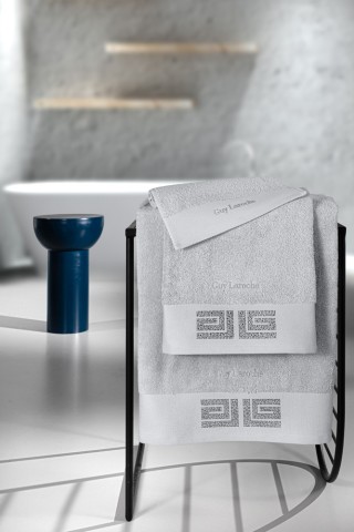 Guy Laroche Σετ 3τμχ Πετσέτες Marlen Silver, 1131090224004