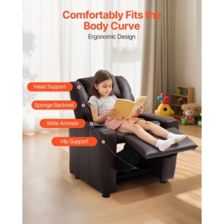 VEVOR Παιδική Πολυθρόνα Ξαπλώστρα Δερματίνη 56.5 x 51.5 x 65.5 cm μ...