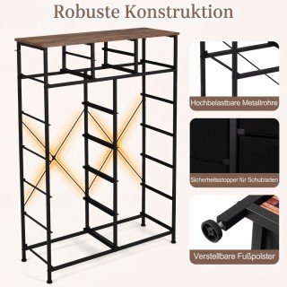 Costway Συρταριέρα με 14 συρτάρια από ύφασμα, μεταλλικό σκελετό και...