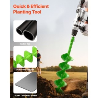 VEVOR Σπείρα Γεωτρύπανο Καρφιών 5.91 x 31.5 ιντσών για Φύτευση LXZZ... VEVOR Σπείρα Γεωτρύπανο Καρφιών 5.91 x 31.5 ιντσών για Φύτευση LXZZ...