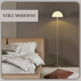 HOMCOM Μοντέρνο Φωτιστικό Δαπέδου με Διπλής Στρώσης Αμπαζούρ από Μέ... HOMCOM Μοντέρνο Φωτιστικό Δαπέδου με Διπλής Στρώσης Αμπαζούρ από Μέ...