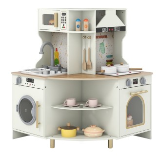 Costway Παιδική Ξύλινη Κουζίνα με Λειτουργικό Νεροχύτη & Βρύση - Γω... Costway Παιδική Ξύλινη Κουζίνα με Λειτουργικό Νεροχύτη & Βρύση - Γω...
