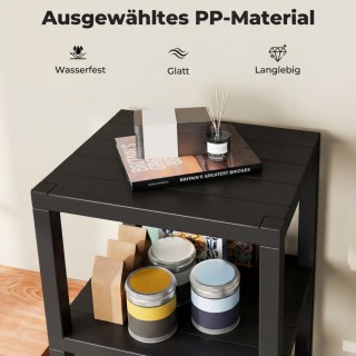 Costway Στενή πλαστική ραφιέρα 4 επιπέδων για μπάνιο και κουζίνα, μ... Costway Στενή πλαστική ραφιέρα 4 επιπέδων για μπάνιο και κουζίνα, μ...