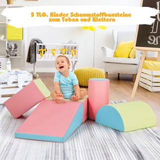 Costway Σετ παιχνιδιού αναρρίχησης και μπουσουλήματος από αφρώδες υ...