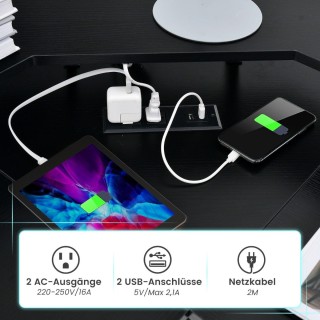 Costway Επαναστατικό Γραφείο Υπολογιστή σε Σχήμα L για Μέγιστη Παρ... Costway Επαναστατικό Γραφείο Υπολογιστή σε Σχήμα L για Μέγιστη Παρ...