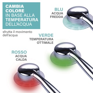 Galileo Soffione Doccia con Led 5906498