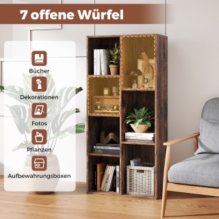 Costway Ράφι Ελεύθερης Στήριξης με 7 Κυβικά Τμήματα, Κατακόρυφο ή Ο... Costway Ράφι Ελεύθερης Στήριξης με 7 Κυβικά Τμήματα, Κατακόρυφο ή Ο...