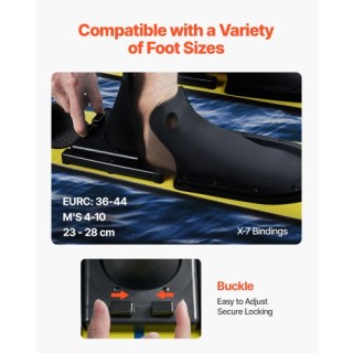 VEVOR Ενήλικες Σκι Νερού 150 εκ. με Ρυθμιζόμενες Δέστρες X-7 HSQSJK... VEVOR Ενήλικες Σκι Νερού 150 εκ. με Ρυθμιζόμενες Δέστρες X-7 HSQSJK...