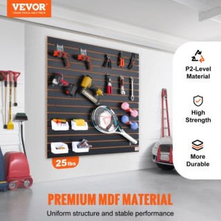 Πάνελ Slatwall VEVOR 4x2 ft Μαύρα (Σετ 2) για Οργάνωση Γκαράζ BTQB... Πάνελ Slatwall VEVOR 4x2 ft Μαύρα (Σετ 2) για Οργάνωση Γκαράζ BTQB...