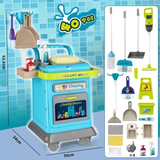 BAKAJI Σετ Καθαρισμού Παιδικό Καροτσάκι Μπλε Αξεσουάρ Εκπαιδευτικό ...