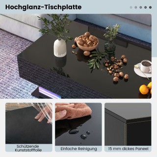 Costway Πολυλειτουργικό LED Τραπεζάκι Σαλονιού 110 x 60 x 40 cm με ... Costway Πολυλειτουργικό LED Τραπεζάκι Σαλονιού 110 x 60 x 40 cm με ...