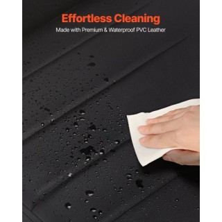 VEVOR Σετ 4 Δερμάτινες Καρέκλες Τραπεζαρίας, Μαύρες JSCYXDFGPYXD366...