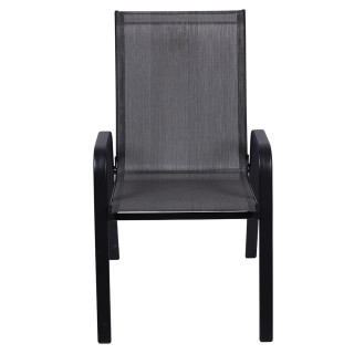 Galileo Εξωτερική Καρέκλα με Μπράτσα από Χάλυβα Άνθρακα, PVC και Πο...