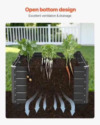 VEVOR Μεταλλικό Υπερυψωμένο Κήπος, 2.0 x 1.0 x 0.5 m, Φυτευτής Εξωτ... VEVOR Μεταλλικό Υπερυψωμένο Κήπος, 2.0 x 1.0 x 0.5 m, Φυτευτής Εξωτ...