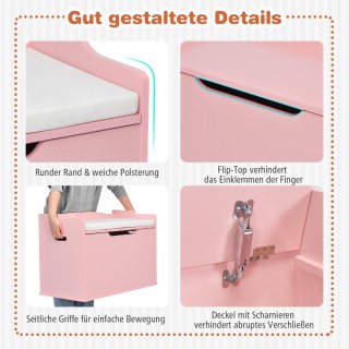 Costway Πολυχρηστικό Κουτί Αποθήκευσης Παιχνιδιών με Καπάκι Ασφαλεί... Costway Πολυχρηστικό Κουτί Αποθήκευσης Παιχνιδιών με Καπάκι Ασφαλεί...