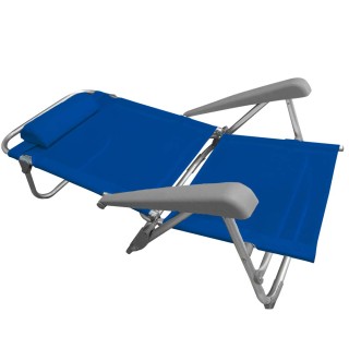 BAKAJI  Πτυσσόμενη Καρέκλα Παραλίας Ξαπλώστρα Θάλασσας Ρυθμιζόμενη ...