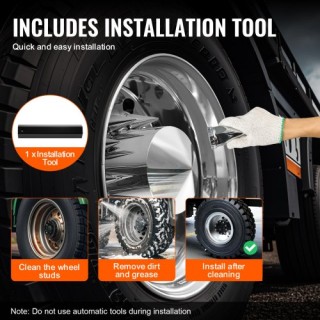 VEVOR Σετ Καλύμματος Πίσω Άξονα με Καλύμματα Παξιμαδιών ABS και Ερ... VEVOR Σετ Καλύμματος Πίσω Άξονα με Καλύμματα Παξιμαδιών ABS και Ερ...