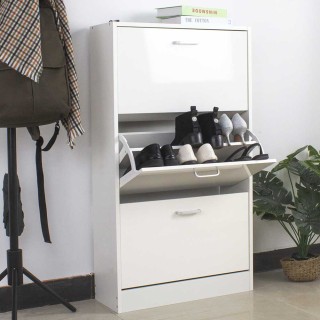 BAKAJI Παπουτσοθήκη 3 Πόρτες Ράφια Διπλού Βάθους σε Ξύλο 59x22x105... BAKAJI Παπουτσοθήκη 3 Πόρτες Ράφια Διπλού Βάθους σε Ξύλο 59x22x105...