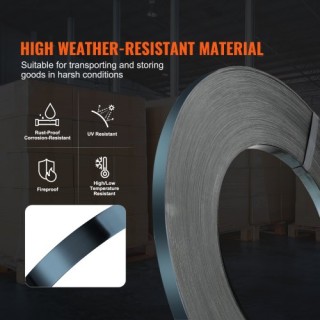 VEVOR Ταινία Συσκευασίας Χάλυβα 3/4 x 1640 1700 lbs BZKZDGD34YC17Y... VEVOR Ταινία Συσκευασίας Χάλυβα 3/4 x 1640 1700 lbs BZKZDGD34YC17Y...