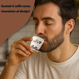 Shally Dogan 2000 Μονόχρηστα Ποτηράκια Καφέ Coffee Time Διακοσμητικ...