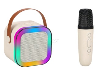 Ασύρματο Ηχείο Karaoke με Μικρόφωνο Bluetooth 89 x 69 x 89 mm 59082... Ασύρματο Ηχείο Karaoke με Μικρόφωνο Bluetooth 89 x 69 x 89 mm 59082...