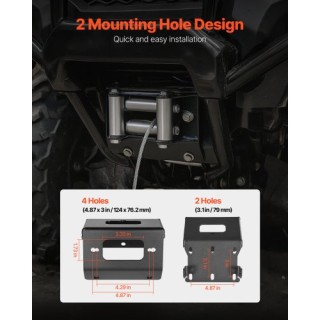 VEVOR Βάση Βίντσι για Honda Foreman & Rubicon Rancher (2014-2021) C... VEVOR Βάση Βίντσι για Honda Foreman & Rubicon Rancher (2014-2021) C...