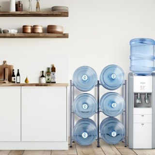 Ράφι Νερού VEVOR 3 Επιπέδων για 6 Μπουκάλια Ασημί 5JLTZSSTSTZC08EPUV0 Ράφι Νερού VEVOR 3 Επιπέδων για 6 Μπουκάλια Ασημί 5JLTZSSTSTZC08EPUV0