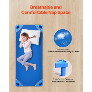 VEVOR Στοιβαζόμενα Παιδικά Κρεβατάκια 52 x 23 για Νηπιαγωγεία, Κρεβ... VEVOR Στοιβαζόμενα Παιδικά Κρεβατάκια 52 x 23 για Νηπιαγωγεία, Κρεβ...