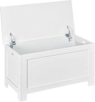 Πάγκος αποθήκευσης πολλαπλών χρήσεων HOMCOM από ξύλο MDF με άνοιγμα... Πάγκος αποθήκευσης πολλαπλών χρήσεων HOMCOM από ξύλο MDF με άνοιγμα...