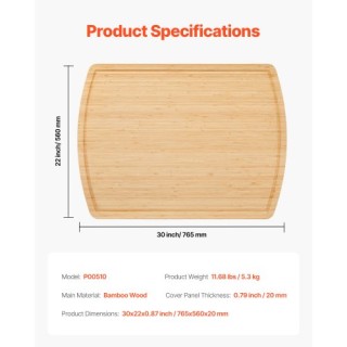 VEVOR Ξύλινο Κάλυμμα Κουζίνας από Μπαμπού για Ηλεκτρικές και Αερίου...