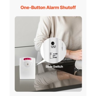 VEVOR Ασύρματο Σύστημα Συναγερμού Κρεβατιού για Ηλικιωμένους με Αισ...