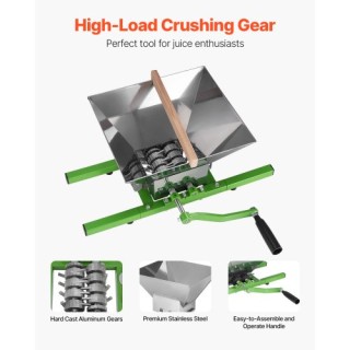 VEVOR Σπαστήρας Φρούτων και Μήλων για Κρασί και Μηλίτη 1.8 Gal/7L Α... VEVOR Σπαστήρας Φρούτων και Μήλων για Κρασί και Μηλίτη 1.8 Gal/7L Α...