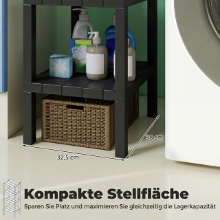 Costway Στενή πλαστική ραφιέρα 4 επιπέδων για μπάνιο και κουζίνα, μ... Costway Στενή πλαστική ραφιέρα 4 επιπέδων για μπάνιο και κουζίνα, μ...