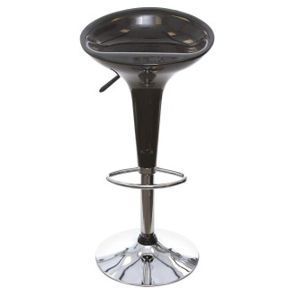 BAKAJI  Ρυθμιζόμενο Σκαμπό Κουζίνας από Ατσάλι και ABS με Περιστρεφ...