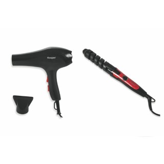 Kooper Σετ σεσουάρ και σίδερο για μπούκλες κόκκινο Kooper 2196338