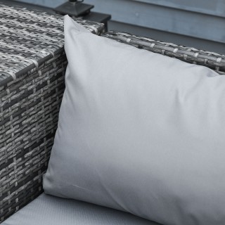 Outsunny σετ κήπου 4 τεμαχίων με 2 καναπέδες 2 θέσεων, τραπεζάκι σα...