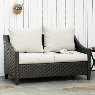 Outsunny 2θέσιος καναπές κήπου σε PE Rattan, Καναπές εξωτερικού χώρ... Outsunny 2θέσιος καναπές κήπου σε PE Rattan, Καναπές εξωτερικού χώρ...
