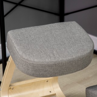 Εργονομική καρέκλα στάσης Vinsetto από ξύλο σημύδας και μαξιλάρι αφ... Εργονομική καρέκλα στάσης Vinsetto από ξύλο σημύδας και μαξιλάρι αφ...